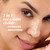 Model posing. 2 in 1 eye cream visibly hydrates, brightens