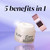 Olay Super Cream Mini with Sunscreen SPF 30, Ultra Lightweight SPF Face Moisturizer jar with lid off. 5 benefits in 1