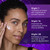 Model posing applying Olay Retinol24 Night Moisturizer to face. Night 1 hydrates to renew skin brightness and smooth texture. Night 14 improves the appearance of fine lines and wrinkle. Night 28 exfoliates to reduce the look of dark spots and discoloration
