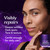 Model posing holding Olay Retinol24 Night Moisturizer jar. Visibly repairs deeper wrinkles, dark spots, tone and texture. Gentle enough for daily use