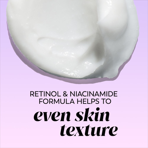 Retinol24 Skin Renewing Cleanser texture swipe. Retinol and Niacinamide formula helps to even skin texture