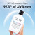 Olay Complete + Daily Facial Moisturizer with Sunscreen SPF 40 bottle in hand. SPF 40 protects from 97.5% of UVB rays