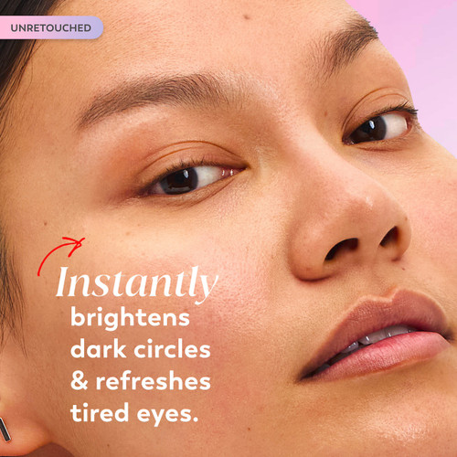 Model posing. Instantly brightens dark circles and refreshes tired eyes.