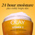 Olay Vitamin C Lightweight Hydrating Moisturizer jar. 24 hour moisturizer plus visibly bright skin