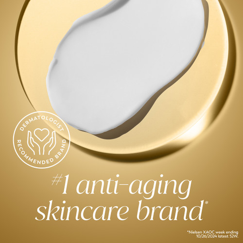 Collagen Peptide Moisturizing Cream MAX texture swipe. #1 anti aging skincare brand* *Nielsen XAOC week ending 10/26/2024 latest 52W. Dermatologist recommended.
