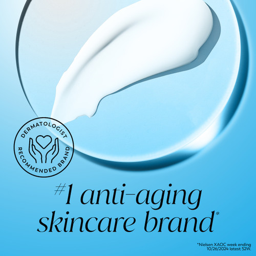 Olay Hyaluronic Ultralight Gel texture.#1 anti aging skincare brand* *Nielsen XAOC week ending 10/26/2024 latest 52W. Dermatologist recommended.