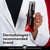 Model in lab coat holding Regenerist Face & Neck Lifting Treatment roller. Dermatologist recommended brand.