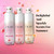 Olay Intensely Hydrating Body Wash, Strawberry bottle, intensely hydrating hyaluronic serum complex watermelon fizz scent bottle, and intensely hydrating hyaluronic serum complex mandarin fizz scent bottle. Delightful and sparkly scents for summer.