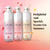 Olay Intensely Hydrating Body Wash, Strawberry bottle, intensely hydrating hyaluronic serum complex watermelon fizz scent bottle, and intensely hydrating hyaluronic serum complex mandarin fizz scent bottle. Delightful and sparkly scents for summer.
