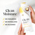 Model holding Ultra Moisture Body Wash Shea Butter bottle. Clean moisture. Parabens, phthalates, silicones.