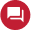 Icon with overlapping speech bubble to represent a chat with Olay's team members