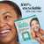 Model posing and smiling while holding gentle melts box. 100% recyclable box and tray. *32 count box only